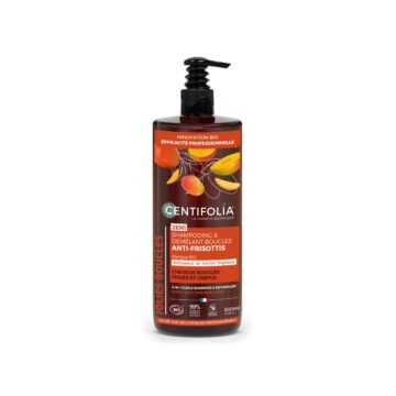 Organski šampon bez sulfata i regenerator za kovrdžavu kosu 2u1 brenda Centifolia sa ekstraktom manga.